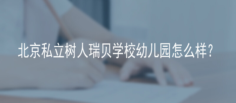 北京私立树人瑞贝学校幼儿园怎么样